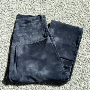 lululemon acid wash dark grey align 28”